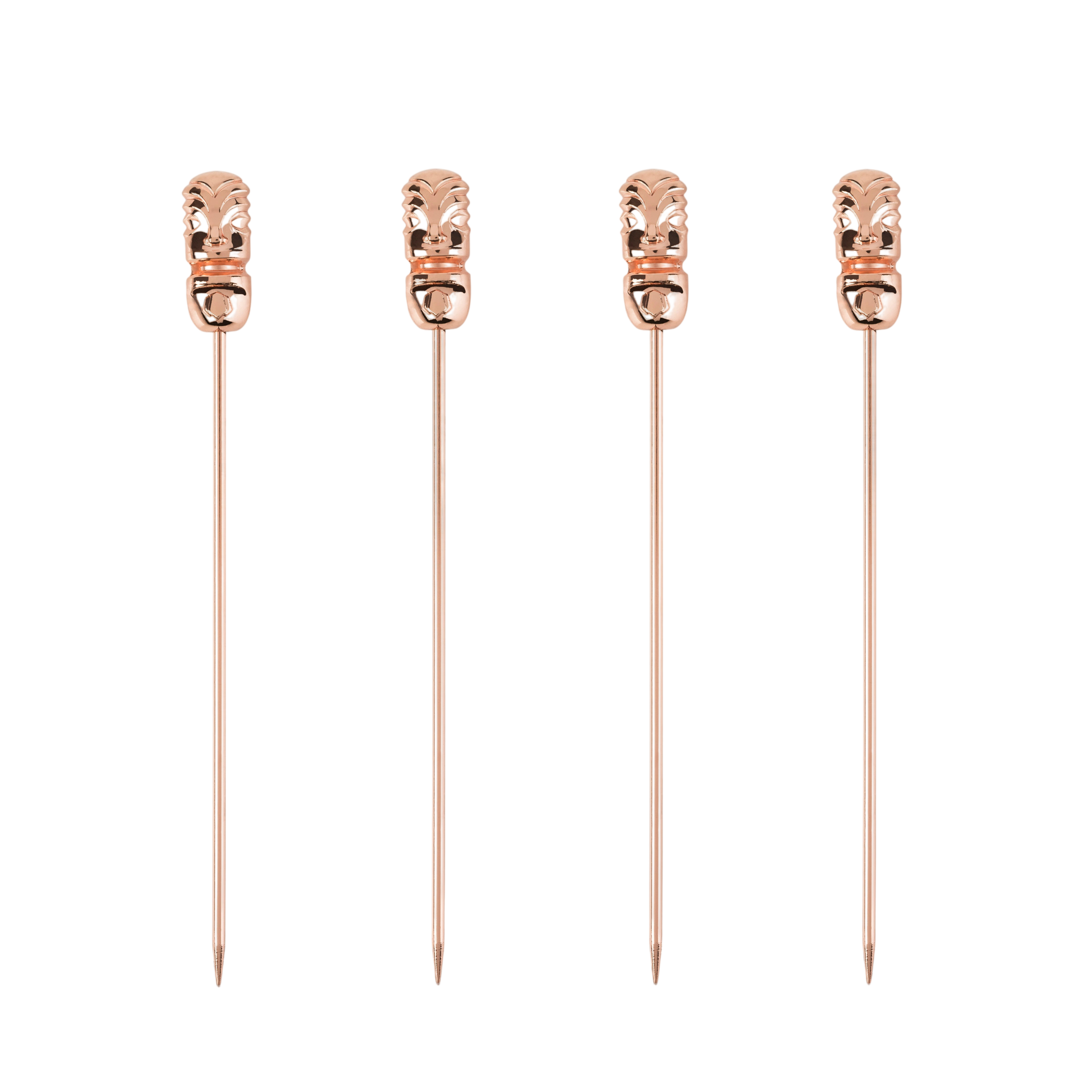 Pacific Tiki Cocktail Picks in Copper Set of 4