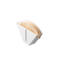 Magnetic Coffee Filter Case - Size 04 - Steel + Wood