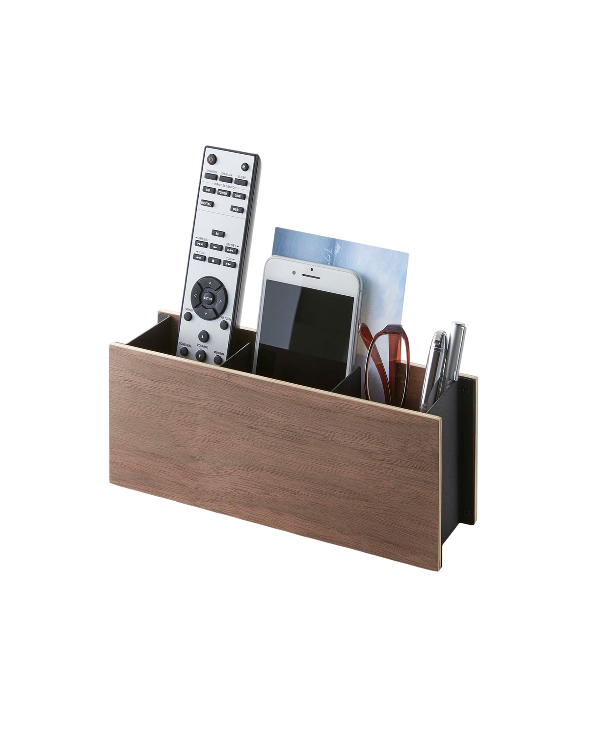 Desk Organizer - Small - Steel + Wood